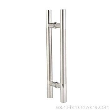 Manija inoxidable para puerta de vidrio - Grado comercial